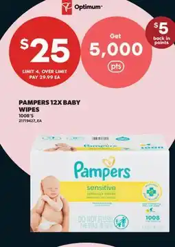 Real Canadian Superstore PAMPERS 12X BABY WIPES, 1008'S offer
