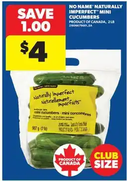 Real Canadian Superstore NO NAME NATURALLY IMPERFECT MINI CUCUMBERS, 2 LB offer