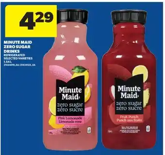 Real Canadian Superstore MINUTE MAID ZERO SUGAR DRINKS offer
