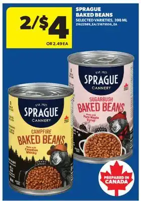 Real Canadian Superstore SPRAGUE BAKED BEANS offer
