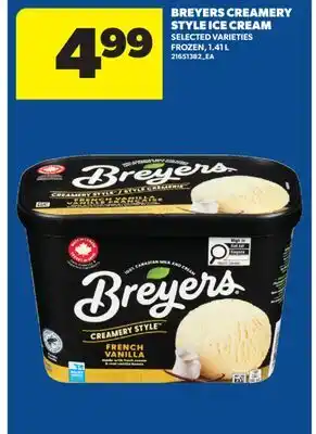 Real Canadian Superstore BREYERS CREAMERY STYLE ICE CREAM offer