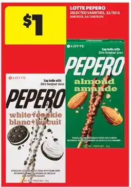 Real Canadian Superstore LOTTE PEPERO, 32/50 G offer