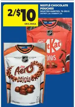 Real Canadian Superstore NESTLÉ CHOCOLATE POUCHES offer