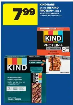 Real Canadian Superstore KIND BARS, 5X40 G OR KIND PROTEIN+, 4X62 G offer