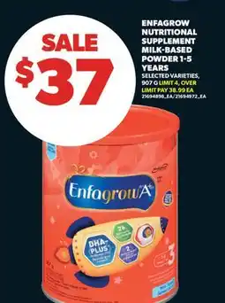 Real Canadian Superstore ENFAGROW NUTRITIONAL SUPPLEMENT MILK-BASED POWDER offer