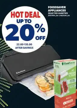 Real Canadian Superstore FOODSAVER APPLIANCES offer