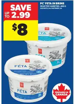 Real Canadian Superstore PC FETA IN BRINE offer