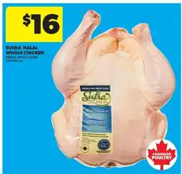 Real Canadian Superstore SUFRA HALAL WHOLE CHICKEN, UP TO offer