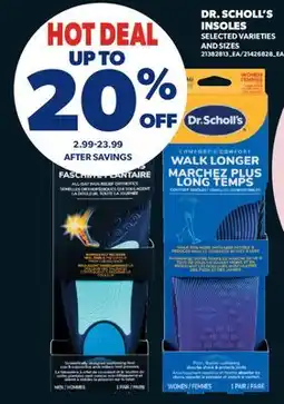 Real Canadian Superstore DR. SCHOLL'S INSOLES offer