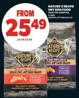 Real Canadian Superstore NATURE'S RECIPE DRY DOG FOOD offer