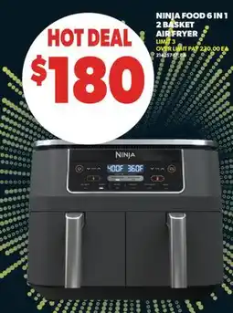 Real Canadian Superstore NINJA FOOD 6 IN 1 2 BASKET AIR FRYER offer