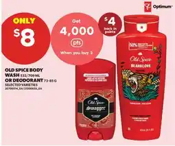 Real Canadian Superstore OLD SPICE BODY WASH, 532/709 ML OR DEODORANT offer
