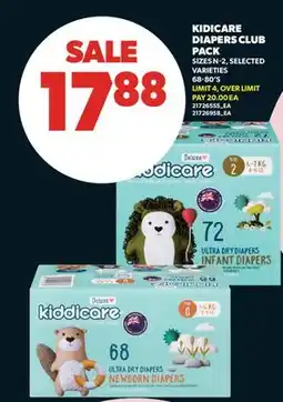 Real Canadian Superstore KIDDICARE DIAPERS PACK, 68-80'S offer