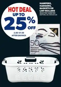 Real Canadian Superstore HAMPERS, HANGERS, BASKETS OR LINT ROLLERS offer