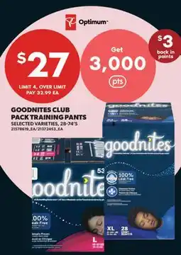 Real Canadian Superstore GOODNITES CLUB PACK TRAINING PANTS, 28-74' S offer