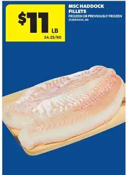 Real Canadian Superstore MSC HADDOCK FILLETS offer