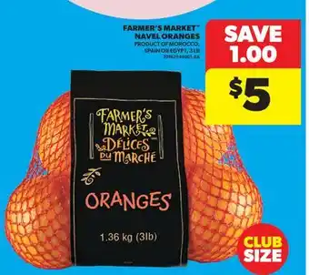 Real Canadian Superstore FARMER'S MARKET NAVEL ORANGES, 3 LB offer