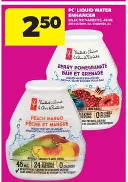 Real Canadian Superstore PC LIQUID WATER ENHANCER offer