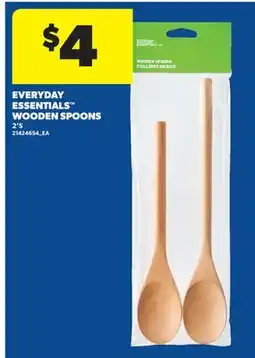 Real Canadian Superstore EVERYDAY ESSENTIALS WOODEN SPOONS, 2' S offer