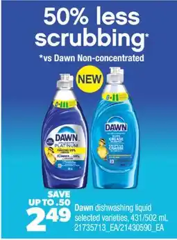 Real Canadian Superstore DAWN DISHWASHING LIQUID, 431/502 ML offer