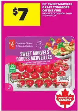Real Canadian Superstore PC SWEET MARVELS GRAPE TOMATOES ON THE VINE offer
