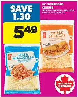 Real Canadian Superstore PC SHREDDED CHEESE offer