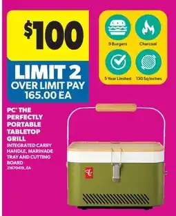 Real Canadian Superstore PC THE PERFECTLY PORTABLE TABLETOP GRILL offer