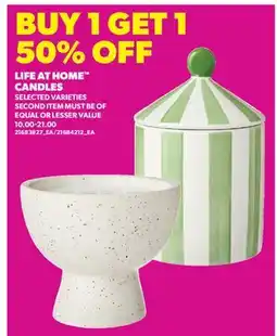 Real Canadian Superstore LIFE AT HOME CANDLES offer
