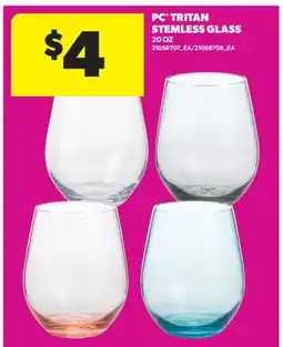 Real Canadian Superstore PC TRITAN STEMLESS GLASS, 20 OZ offer