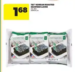 Real Canadian Superstore T & T KOREAN ROASTED SEAWEED LAVER, 3' S offer
