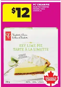 Real Canadian Superstore PC CREAM PIE offer