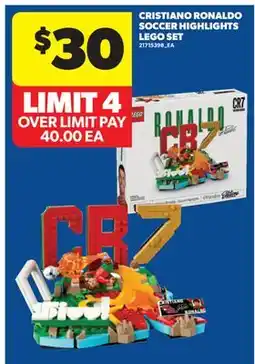 Real Canadian Superstore CRISTIANO RONALDO SOCCER HIGHLIGHTS LEGO SET offer