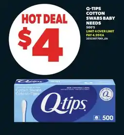 Real Canadian Superstore Q-TIPS COTTON SWABS BABY NEEDS, 500' S offer