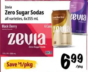 Farm Boy Zevia Zero Sugar Sodas offer
