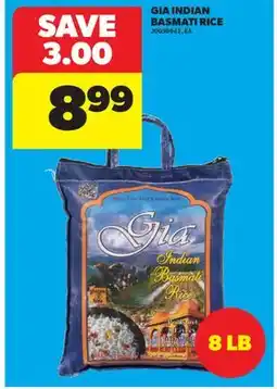 Real Canadian Superstore GIA INDIAN BASMATI RICE, 8 LB offer