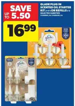 Real Canadian Superstore GLADE PLUG IN SCENTED OIL STARTER KIT 2 + 4' S OR REFILLS 5' S offer