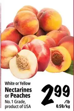 Farm Boy White or Yellow Nectarines or Peaches offer