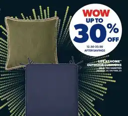 Real Canadian Superstore LIFE AT HOME OUTDOOR CUSHIONS offer