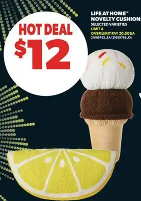 Real Canadian Superstore LIFE AT HOME NOVELTY CUSHIONS offer