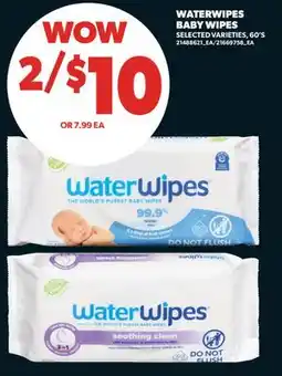 Real Canadian Superstore WATERWIPES BABY WIPES, 60'S offer