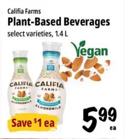 Farm Boy Califia Farms Plant-Based Beverages offer