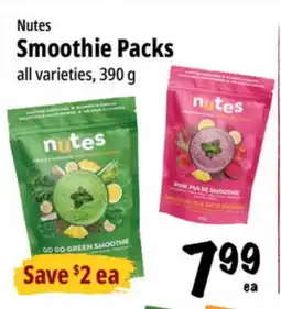 Farm Boy Nutes Smoothie Packs offer
