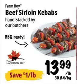 Farm Boy Farm Boy Beef Sirloin Kebabs offer