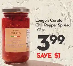 Longo's Curato Chili Pepper Spread offer
