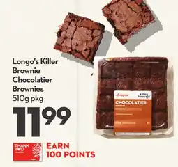 Longo's Killer Brownie Chocolatier Brownies offer