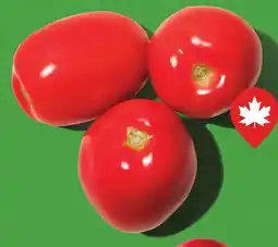 Longo's Fresh Roma Plum Tomatoes offer