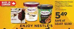 Longo's Haagen-Dazs Ice Cream 414-450ml, tub or Haagen-Dazs Novelties 3 pack offer