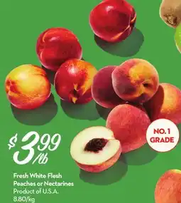 Longo's Fresh White Flesh Peaches or Nectarines offer