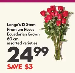 Longo's 12 Stem Premium Roses offer