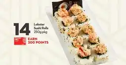 Longo's Lobster Sushi Rolls offer